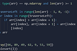 Bubble sort in Python