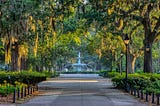 Strolling in Savannah