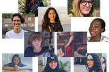 A collage of the 10 participants on the Education for Liberation Learning Marathon