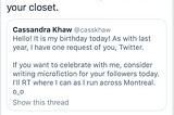 Microfiction Marathon!