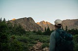 The Hiker in the Mountains