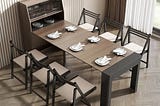 homary-modern-extendable-dining-table-with-storage-rectangle-sideboard-glass-door-walnut-gray-1
