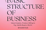 Basic Structure of Business