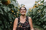 Girl smiling in the countryside