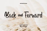 Back and Forward Font
