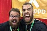 Me and Untappd co-founder, Greg Avola, at the Great American Beer Festival (Sep. 2018)