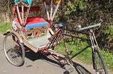 A rickshaw
