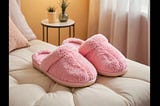 Pink-Fluffy-Slippers-1