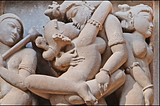 Erotic Kama statues of Khajuraho Hindu Temple (source: Le Temple de Lakshmana (Khajurâho))