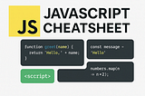 Javascript Cheat Sheet