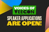 Voices of VeeCon: Community Speaker Applications are Open!