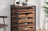 5-7-drawer-chest-wood-storage-dresser-cabinet-with-wheels-rustic-brown-5-drawer-1pc-1