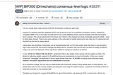 BIP300 由Bitcoin核心开发者Luke-jr 正式提交 PR