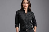 Womens-Black-Button-Down-Shirt-1