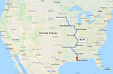 Launching our weekly newsletter and mapping out our road trip