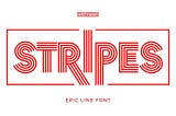 Stripes Font Preview 1