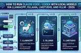 How to run Claude Code/ Codex with local models via Llamacpp, Ollama, LMStudio, and vLLM — 2026