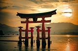 A Tori Gate in the sea