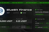 BlueBitFinance IDO announcement