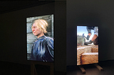 A composite I made of 4 images of NPCs working, from left to right- the first image is an overhead shot of a black woman; the second image is of a white woman in 1800s clothing, cropped to show her head ands shoulders; the third image is a close up of a white man’s hands; and the fourth image is of a white man with long white hair in a hat inspecting some machinery.