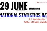 National Statistics Day : Theme,history And Solved Questions | Crack Your Target