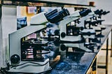 Microscopes in a lab environment