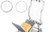 Versatile 1 cm and 2 cm Cheese Cutter with Replaceable Wire Blades | Image