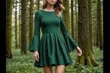 Forest-Green-Long-Sleeve-Dress-1