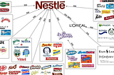 Nestle’s subsidiary brands. Nestlé is partnered with L’Oreal which shares a 30% profit. Courtesy: Lakota People’s Law Project