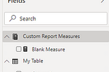 How-To: A Table for Custom Report Measures