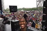 Me backstage at the 2017 DC March for Science