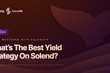 What’s The Best Yield Strategy on Solend? Whale Watching with SolanaFM