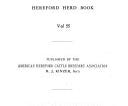 American Hereford Record and Hereford Herd Book | Cover Image