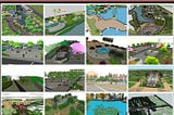 【建築3D Sketchup模型-精選20個公園景觀3D Sketchup模型 V1】