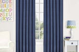 Eclipse Kendall Blue Bedroom Curtains | Image