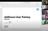 AidStream User Training for Count Me In! (CMI!)