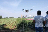 How are drones transforming Indian agriculture practices?