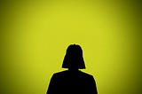 Darth Vader standing.