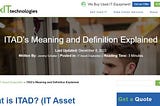 What Is ITAD (IT Asset Disposition)? Definition & Services Explained