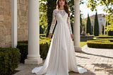 White-Long-Dresses-With-Sleeves-1