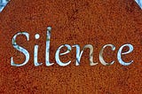 The word Silence