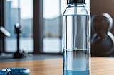 Clear Water Bottle with Straw-1