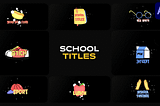 School Titles for After Effects