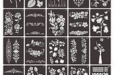 cieovo-20pcs-plants-flowers-stencils-art-reusable-mylar-template-for-journaling-painting-craft-diy-h-1