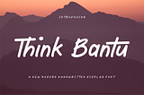 Think Bantu Font