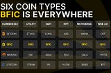 6-Coin types: BFIC is everywhere