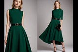 Dark-Green-Midi-Dress-1