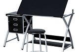 yaheetech-adjustable-drafting-table-drawing-station-black-1