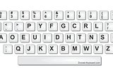 Touch typing with alternate keyboard layout — Dvorak