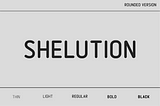 Shelution Rounded Font